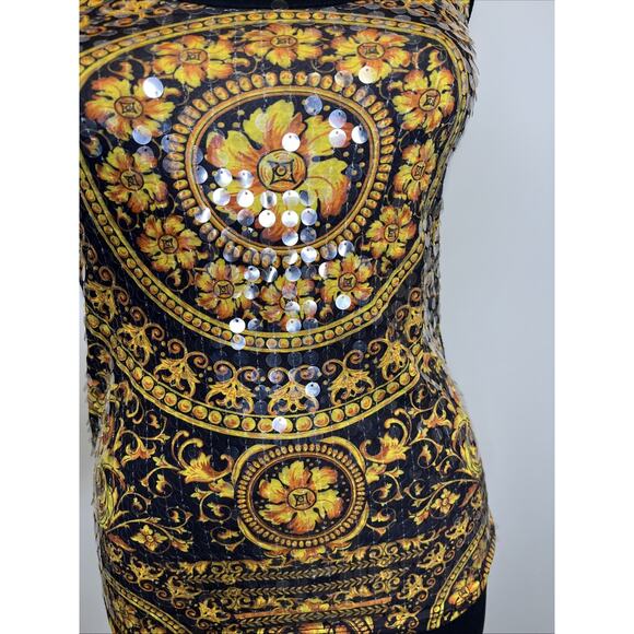 Y2K Almost Famous Razorback Tank Sequin Small - Picture 3 of 6